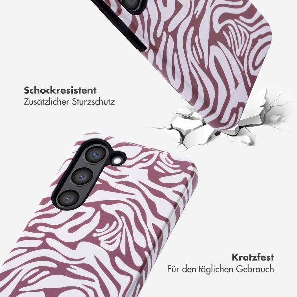 Selencia Vivid Back Cover Samsung Galaxy S23 - Trippy Swirl Dark Rose