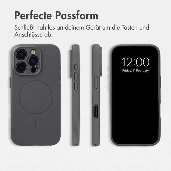 Accezz Grip Backcover mit MagSafe Apple iPhone 16 Pro - Grau