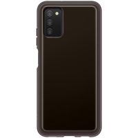 Samsung Original Silicone Clear Cover für das Galaxy A03s - Schwarz