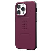 UAG Civilian Backcover MagSafe für das iPhone 15 Plus - Bordeaux