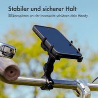 imoshion Aluminium Fahrrad-Handyhalterung - 360° drehbar - Leichtgewicht - Universell - Schwarz