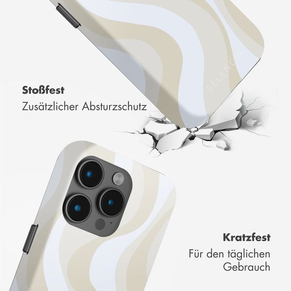 Selencia Vivid Rückabdeckung mit MagSafe Apple iPhone 15 Pro - Desert Waves Beige