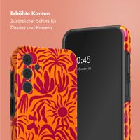 Selencia Vivid Tough Back Cover für das Samsung Galaxy A15 - Tropical Vibes Apricot