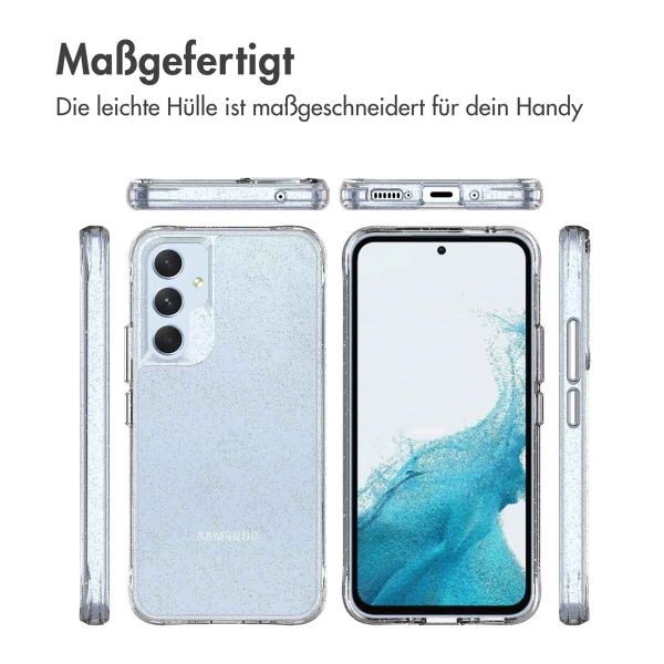 imoshion Glitzer Back Cover für das Samsung Galaxy A54 (5G) - Silber