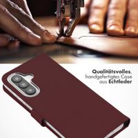 Selencia Echtleder Klapphülle Samsung Galaxy A27 (5G) - Burgundy