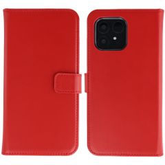 Selencia Echtleder Klapphülle Fairphone 6 - Rot