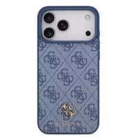 Guess 4G Metal Logo Back Cover MagSafe Apple iPhone 17 Pro - Blau