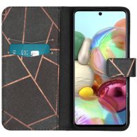 imoshion Design TPU Klapphülle Samsung Galaxy A71 - Black Graphic