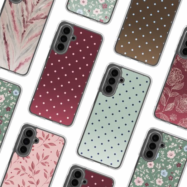 imoshion Design Hülle Samsung Galaxy A18 (4G) / A17 (4G/5G) - Polka Dot Bordeaux