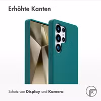 Accezz Liquid Silikoncase mit MagSafe Samsung Galaxy S25 Ultra - Forest Green