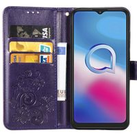 Kleeblumen Klapphülle Alcatel 3X (2020) - Violett