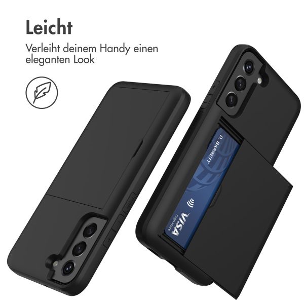 imoshion Backcover mit Kartenfach Samsung Galaxy S22 - Schwarz