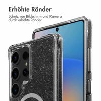 imoshion Klare Glitter Backcover mit MagSafe Samsung Galaxy S25 Ultra - Silber