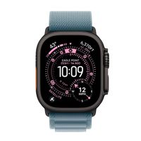 Apple Alpine Loop Armband für  Apple Watch Series 1 - 11 / SE / Ultra (44/45/46/49 mm) - Größe L - Light Blue / Black Titanium