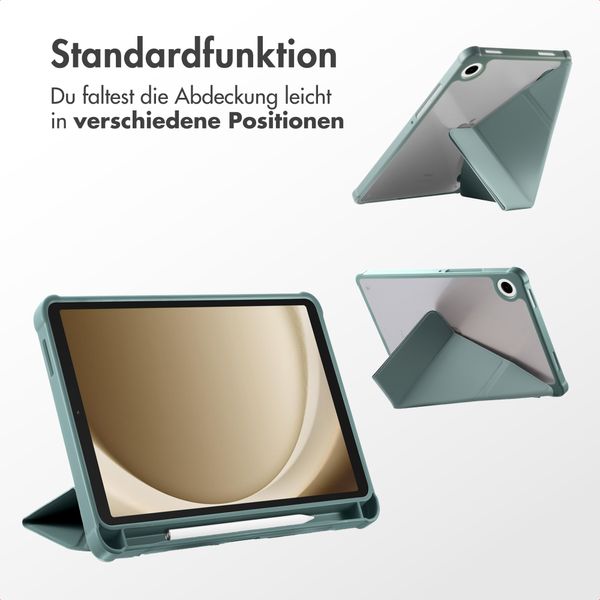 imoshion Origami Klapphülle Samsung Galaxy Tab A11 Plus - Dunkelgrün