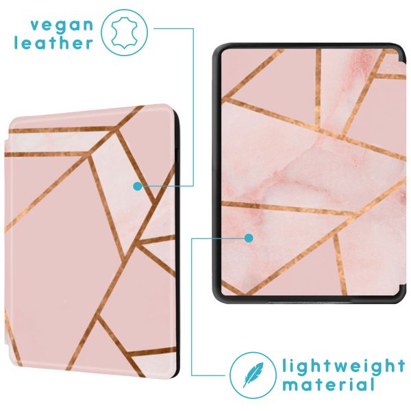 imoshion Design Slim Hard Case Klapphülle Amazon Kindle (2024) / Amazon Kindle (2022) 11th gen - Pink Graphic
