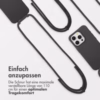 imoshion Color Backcover mit abnehmbarem Handykette und MagSafe Apple iPhone 15 Pro - Black Coffee