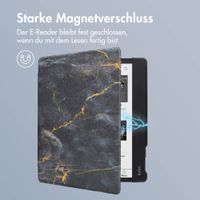 imoshion Design Slim Hard Case Sleepcover für das Kobo Elipsa 2E - Black Marble