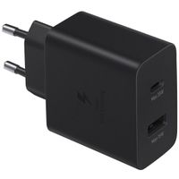 Samsung Original Power Adapter - Ladegerät - USB-C- und USB-Anschluss - Fast Charger - 35 Watt - Schwarz