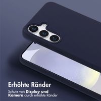 Selencia SilikonHülle mit abnehmbarem Band Samsung Galaxy S25 Plus - Dunkelblau