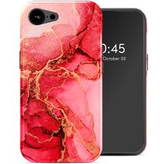 Selencia Vivid Rückabdeckung mit MagSafe Apple iPhone 16e - Rosy Marble