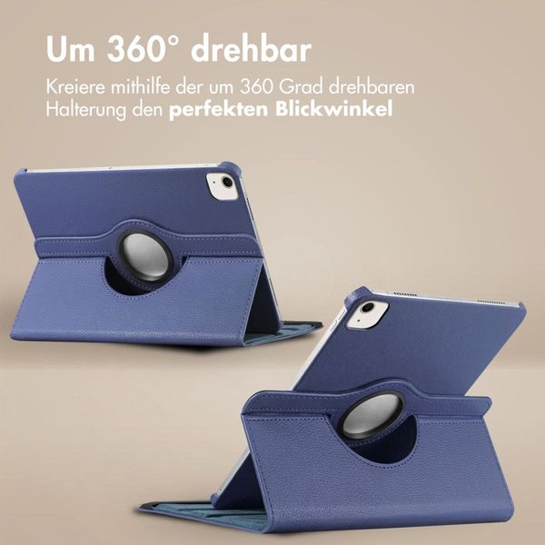 imoshion 360° drehbare Klapphülle Apple iPad Air 13 Zoll (2026) M4 / (2025) M3 / (2024) M2 - Dunkelblau
