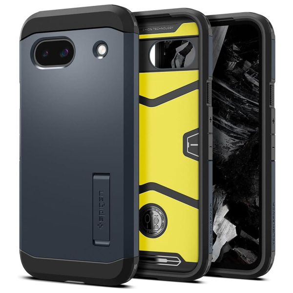 Spigen Tough Armor™ Case für das Google Pixel 8a - Metal Slate