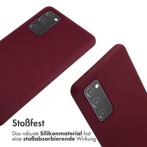 imoshion SilikonHülle mit Band Samsung Galaxy S20 FE - Dunkelrot