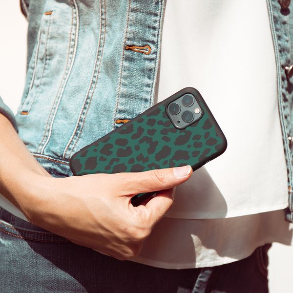 imoshion Design Hülle Samsung Galaxy A41 - Green Leopard