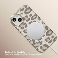 Selencia Sabi Backcover Leopardenmuster mit MagSafe Apple iPhone 14 - Soft Ivory