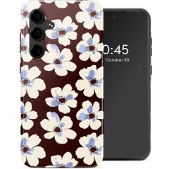 Selencia Vivid Back Cover Samsung Galaxy S24 FE - Choco Flower Pop