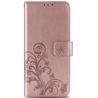 Kleeblumen Klapphülle Roségold für das Sony Xperia 1 II