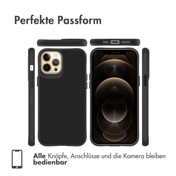 imoshion Rugged Hybrid Carbon Case Apple iPhone 12 Pro Max - Schwarz