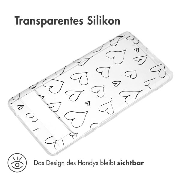 imoshion Design Hülle für das Google Pixel 6a - Hearts