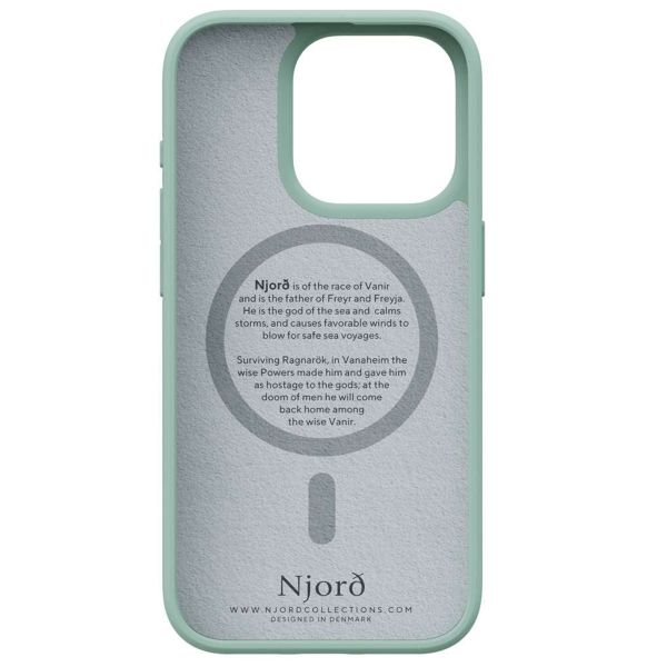 Njorð Collections Fabric MagSafe Case für das iPhone 15 Pro - Turquoise