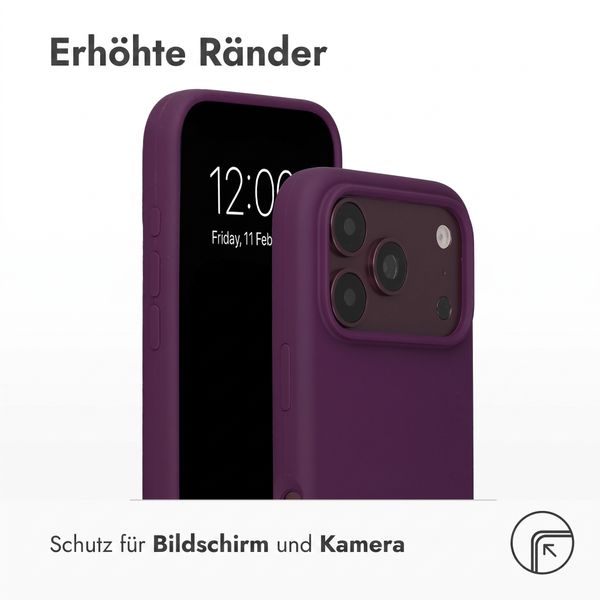 Accezz Liquid Silikoncase mit MagSafe Apple iPhone 18 Pro Max / 17 Pro Max - Dark Cherry