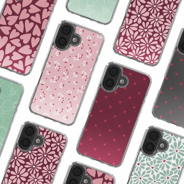 imoshion Design Hülle Apple iPhone 16 - Berries Blush