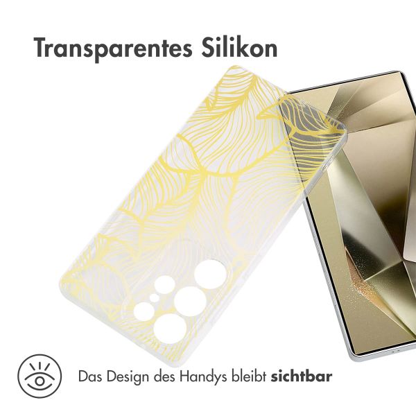 imoshion Design Hülle für das Samsung Galaxy S25 Ultra - Golden Leaves