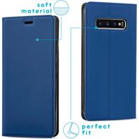 imoshion Slim Folio Klapphülle Samsung Galaxy S10 - Dunkelblau