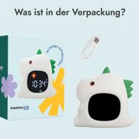 imoshion Kids Schlaftrainer - Nachtlicht mit Lautsprecher - Kinderwecker - Dino