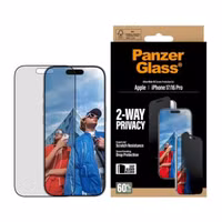 PanzerGlass Ultra Wide Fit Antibakterieller Screen Protector mit Sichtschutz inkl. Applikator Apple iPhone 17