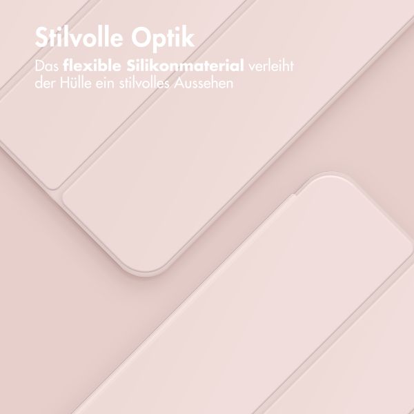 Accezz Smarte Klapphülle aus Silikon Apple iPad Pro 13 (2024) M4 - Rosa