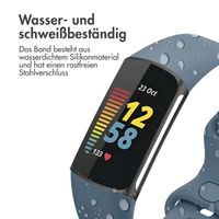 imoshion Silikonband für die Fitbit Charge 5 / Charge 6 - Größe S - Offizielles Blau