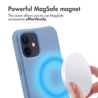 imoshion Color Backcover mit abnehmbarem Handykette und MagSafe Apple iPhone 12 (Pro) - Ash Blue