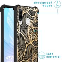 imoshion Design Hülle mit Band für das Huawei P30 Lite - Golden Leaves