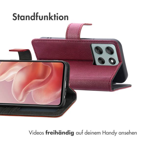 imoshion Luxuriöse Klapphülle Motorola Moto G86 Power - Braun