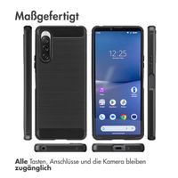imoshion Brushed Back Cover Sony Xperia 10 V - Schwarz