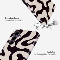 Selencia Vivid Back Cover Samsung Galaxy S24 FE - Art Wave Black