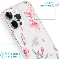 imoshion Design Hülle für das iPhone 13 Pro Max - Blume - Rosa