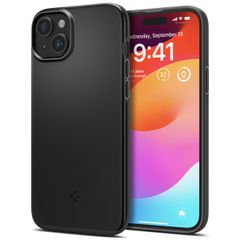 Spigen Thin Fit™ Hardcase für das iPhone 15 - Schwarz